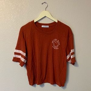 Daydreamer Red Boxy Crop Tee